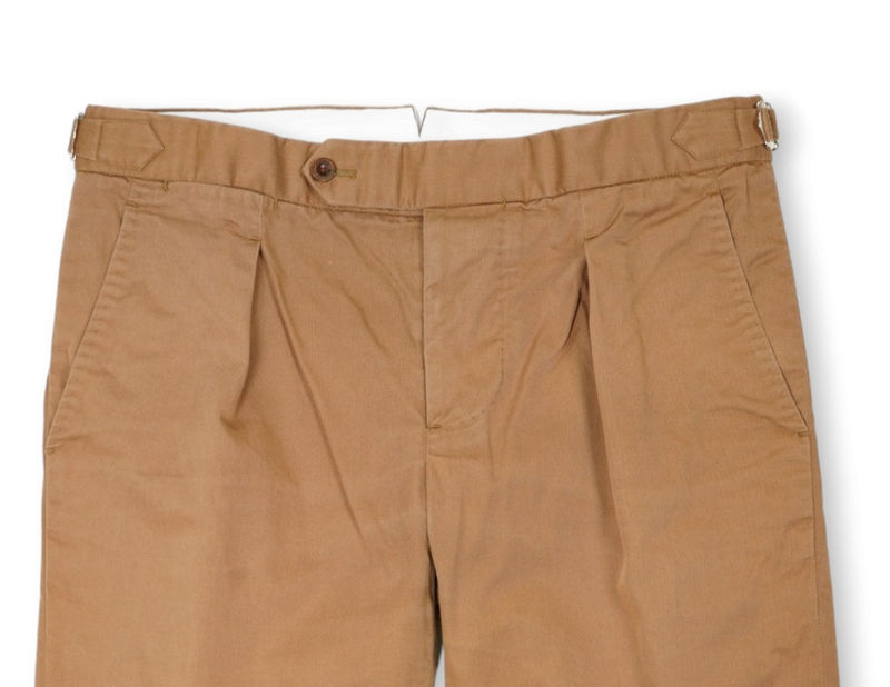 Brown Twill, Mid-Rise Trouser