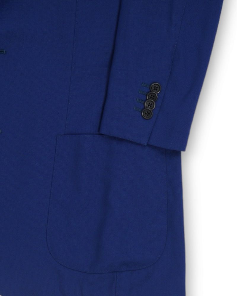 Cobalt Blue Wool Sports Jacket