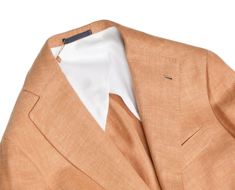 Pale Peach Linen/Wool/Silk Sports Jacket