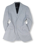 Blue Birdseye Cotton Sports Jacket