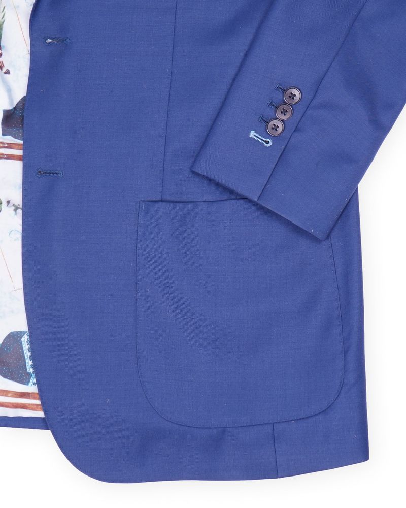Blue Wool Sports Jacket