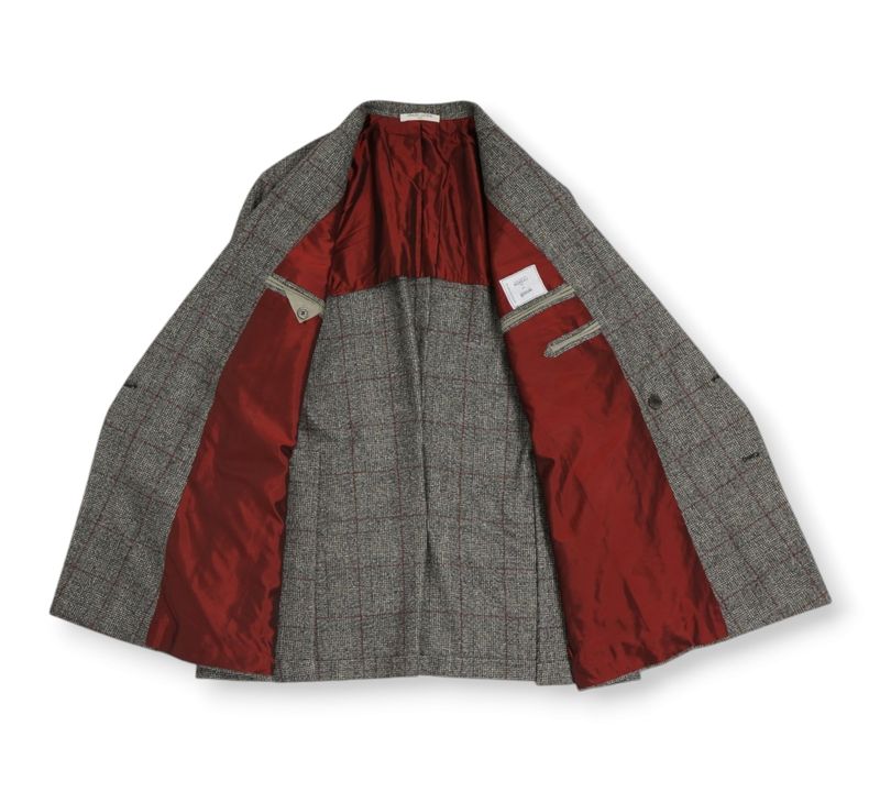Grey Prince Of Wales DB. Flannel Sports Jacket