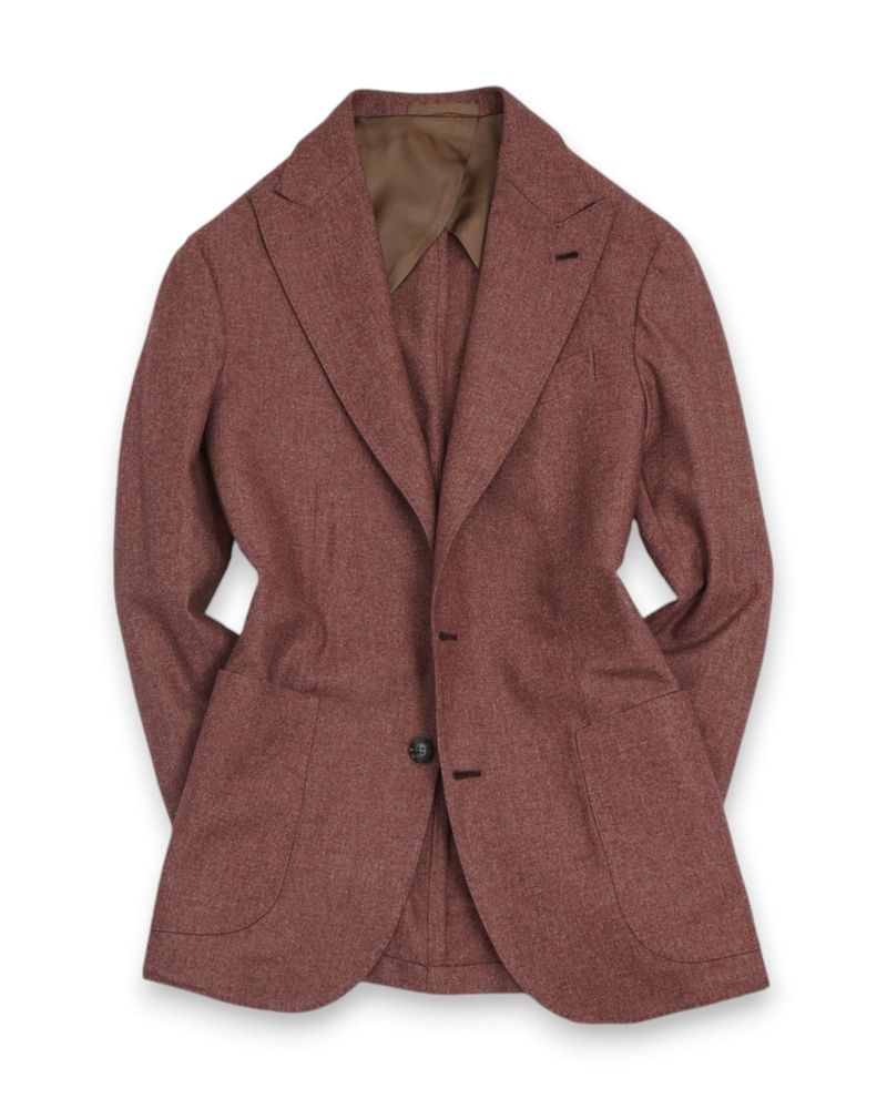 Rosewood Wool/Cotton/Silk Sports Jacket
