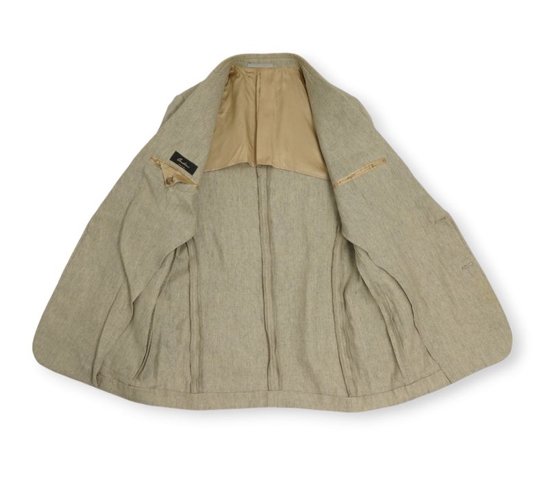 Light Grey/Beige Linen Sports Jacket