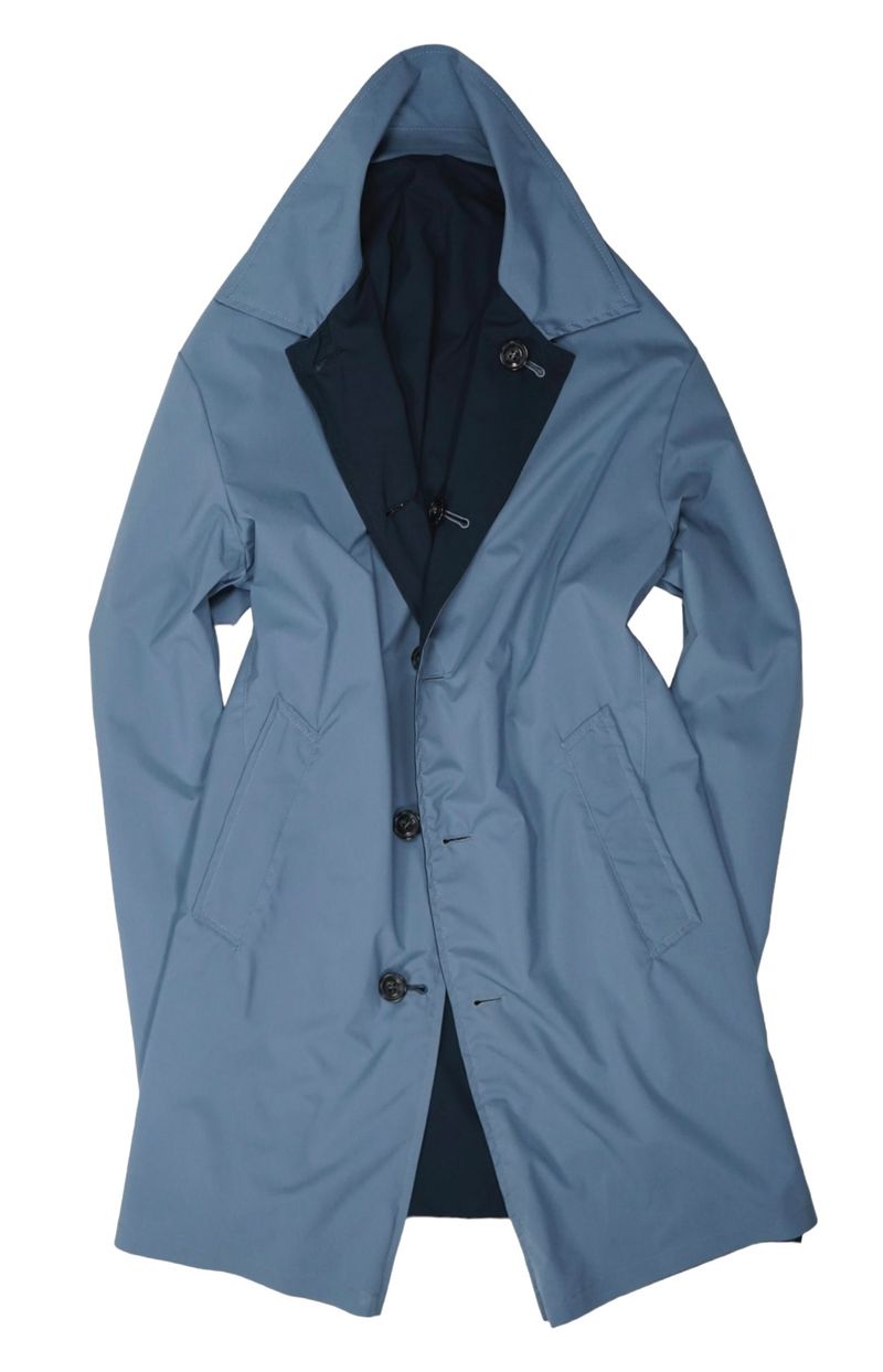 Navy/Blue Reversible Car Coat