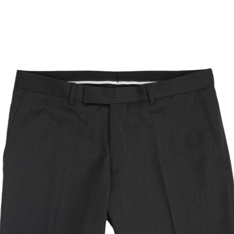 Dark Grey Wool Trousers, Long