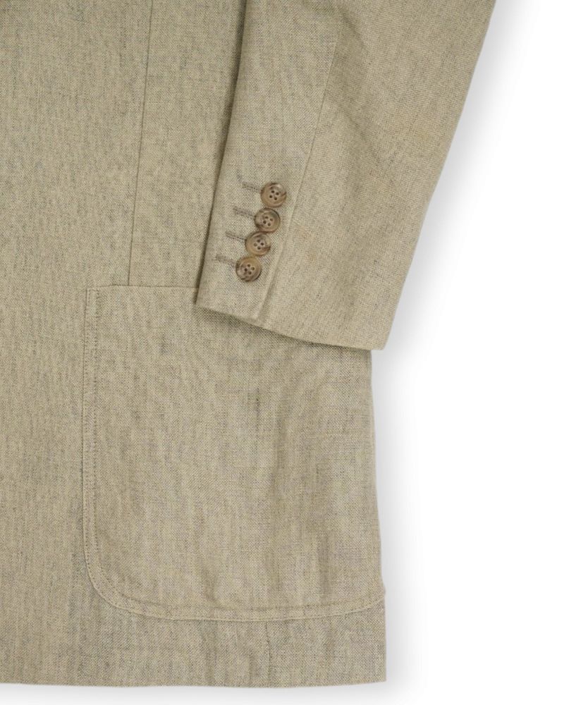 Light Grey/Beige Linen Sports Jacket
