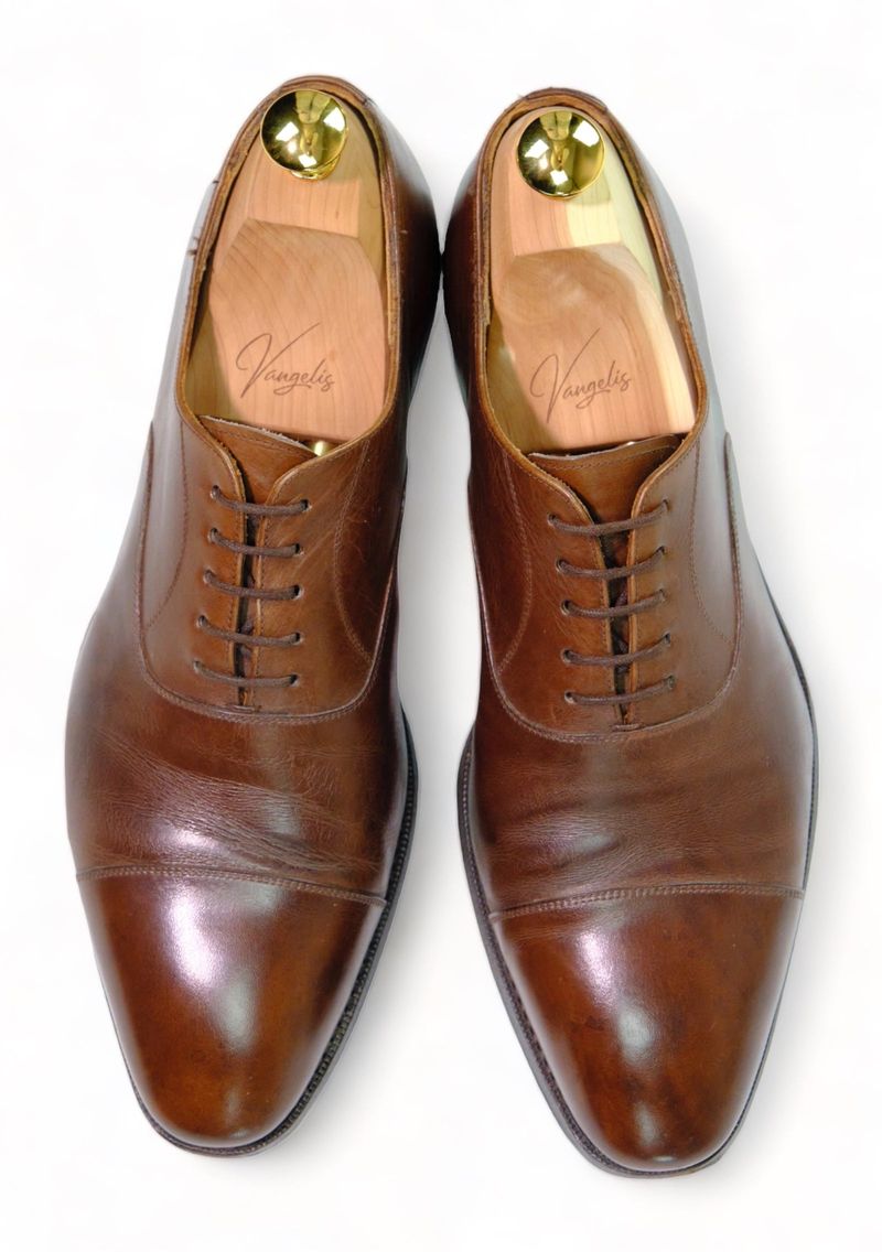 Brown Cap Toe Oxfords