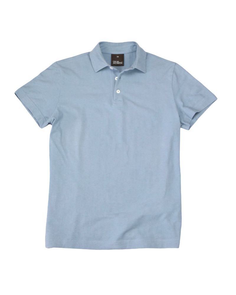 Light Blue Cotton Polo