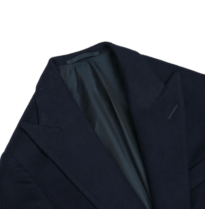 Navy Loro Piana 170's Wool/Cashmere Flannel Sports Jacket