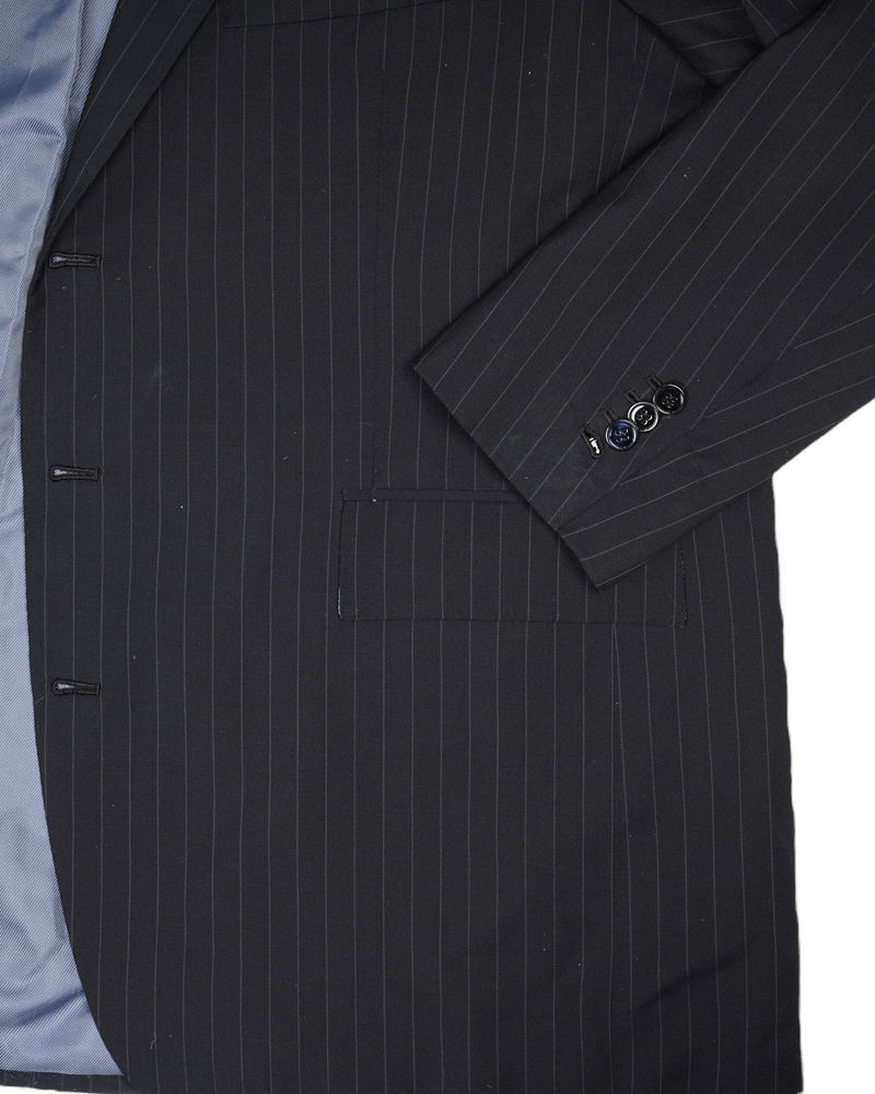 Navy Pinstripe Scabal Wool Suit