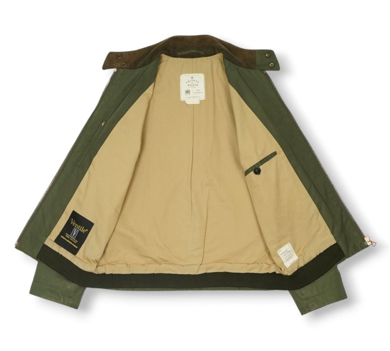 Green Ventile Harrington Jacket