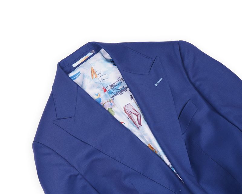 Blue Wool Sports Jacket