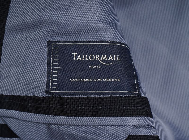 Navy Pinstripe Scabal Wool Suit