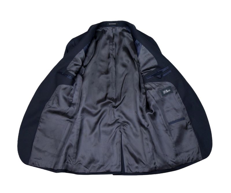 Navy Wool Suit Jacket