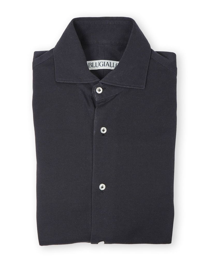 Navy Pique Shirt