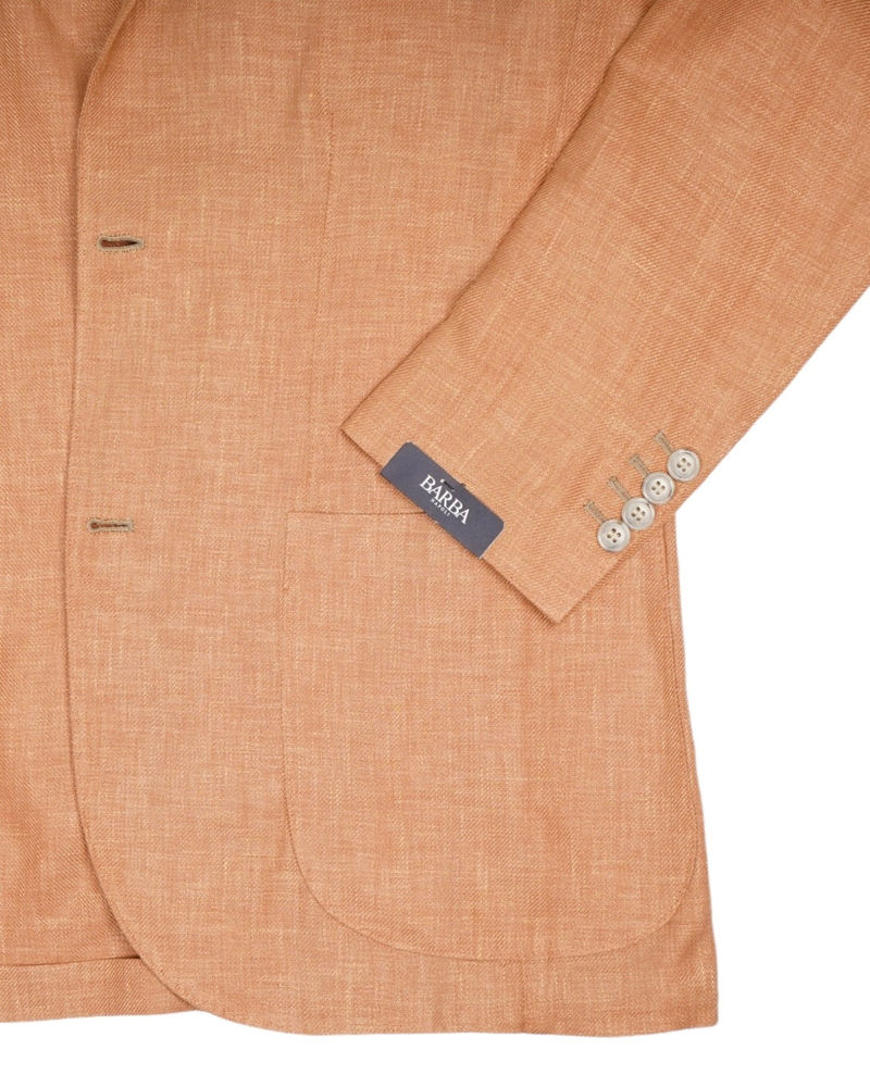 Pale Peach Linen/Wool/Silk Sports Jacket