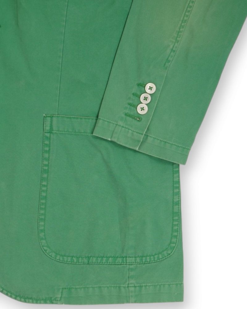 Green Cotton Sports Jacket
