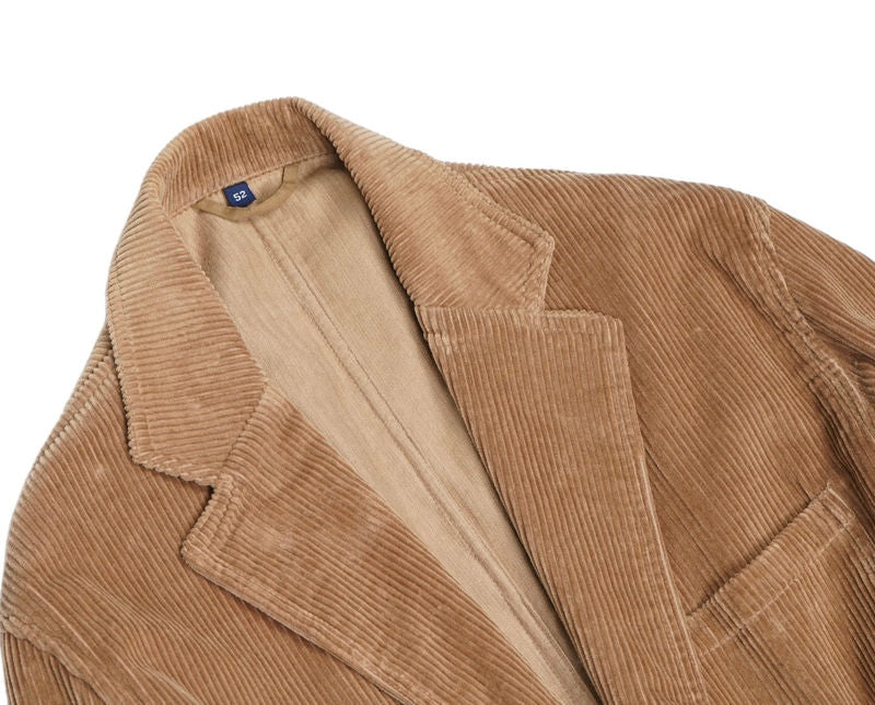 Brown Unlined Corduroy Sports Jacket