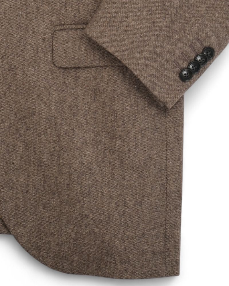 Taupe Flannel Suit