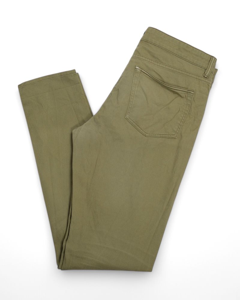 Pale Green 5-Pocket Cotton Trousers