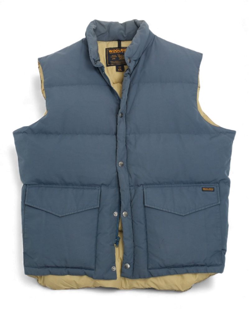Slate Blue Down Padded Vest