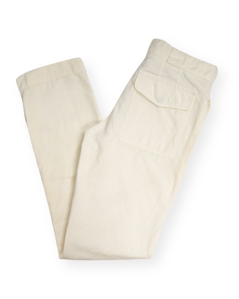 Off White Mid Rise Trousers