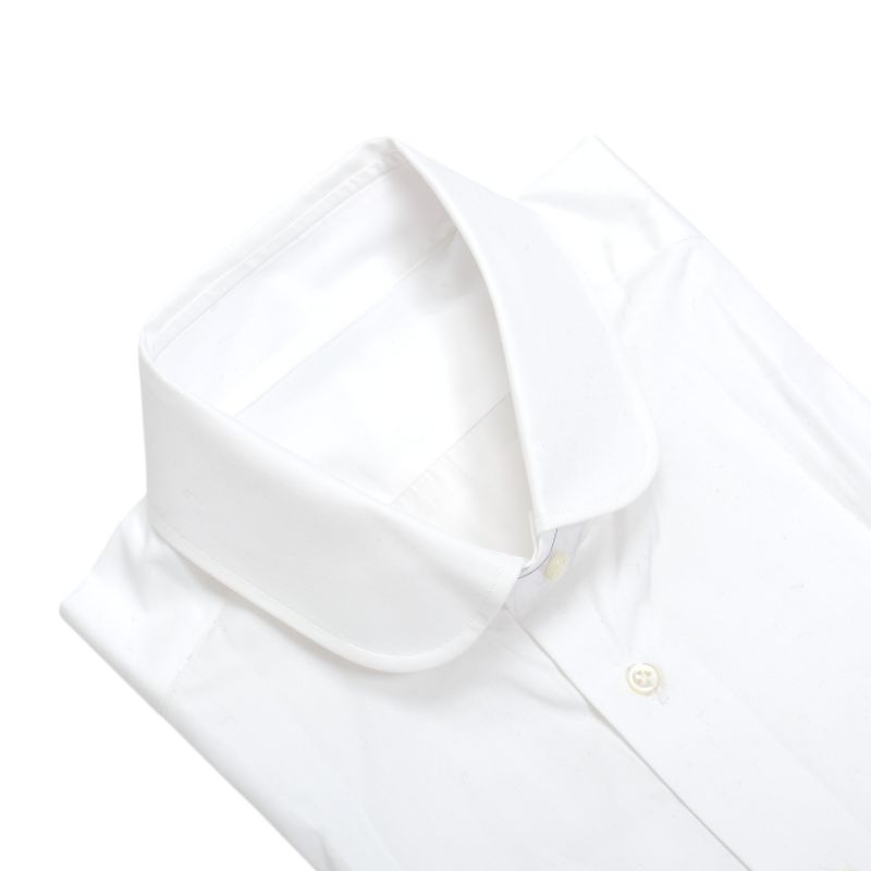 White Club Collar Poplin Shirt