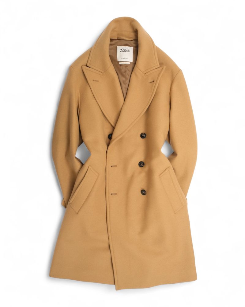Camel DB. Wool Overcoat