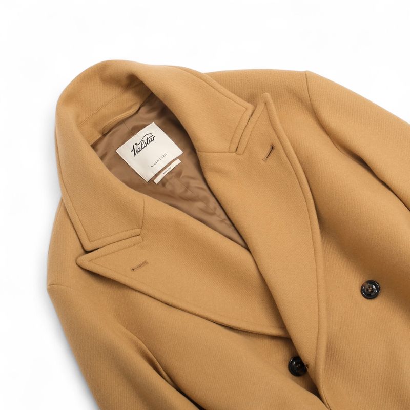 Camel DB. Wool Overcoat