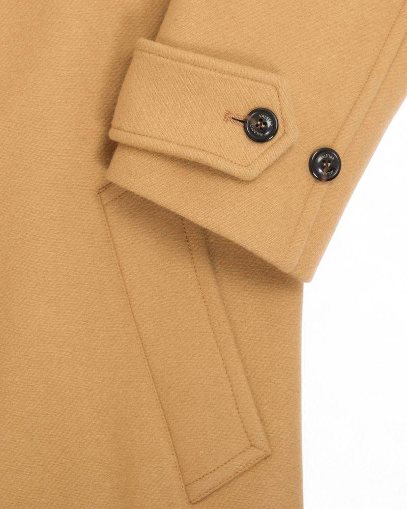 Camel DB. Wool Overcoat