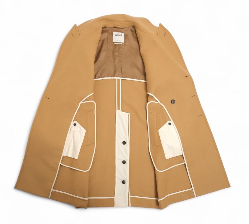 Camel DB. Wool Overcoat