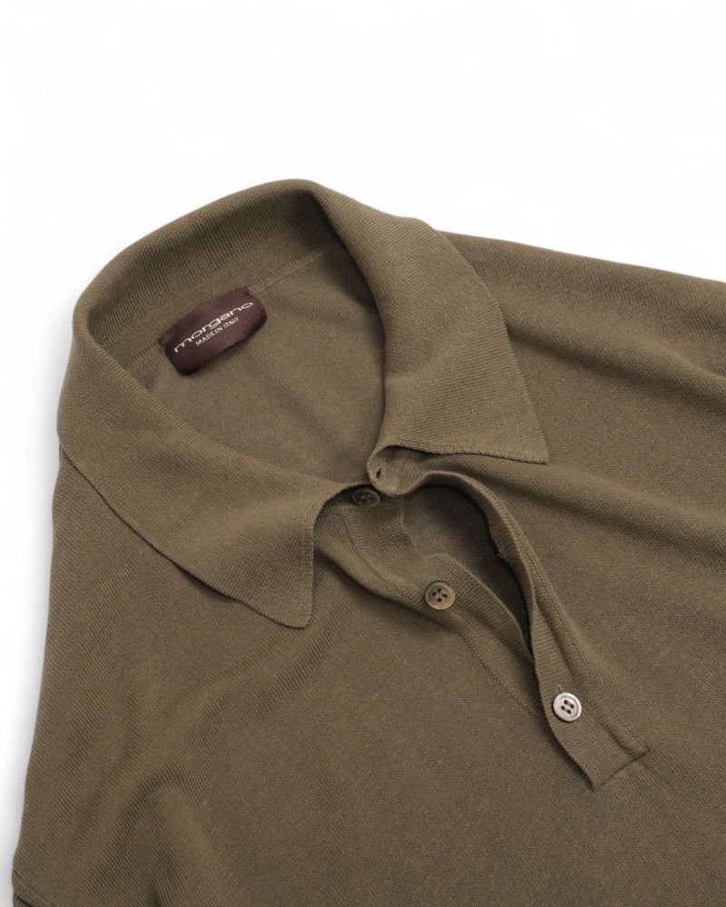 Olive Cotton Polo