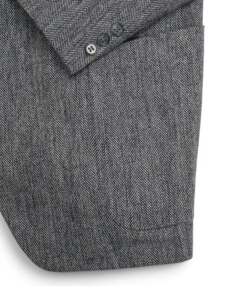 Blue Herringbone Sports Jacket