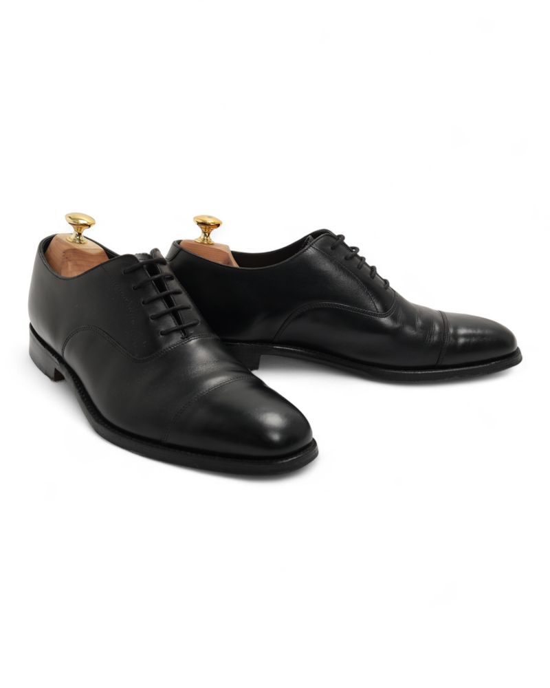 Black Cap Toe Oxfords