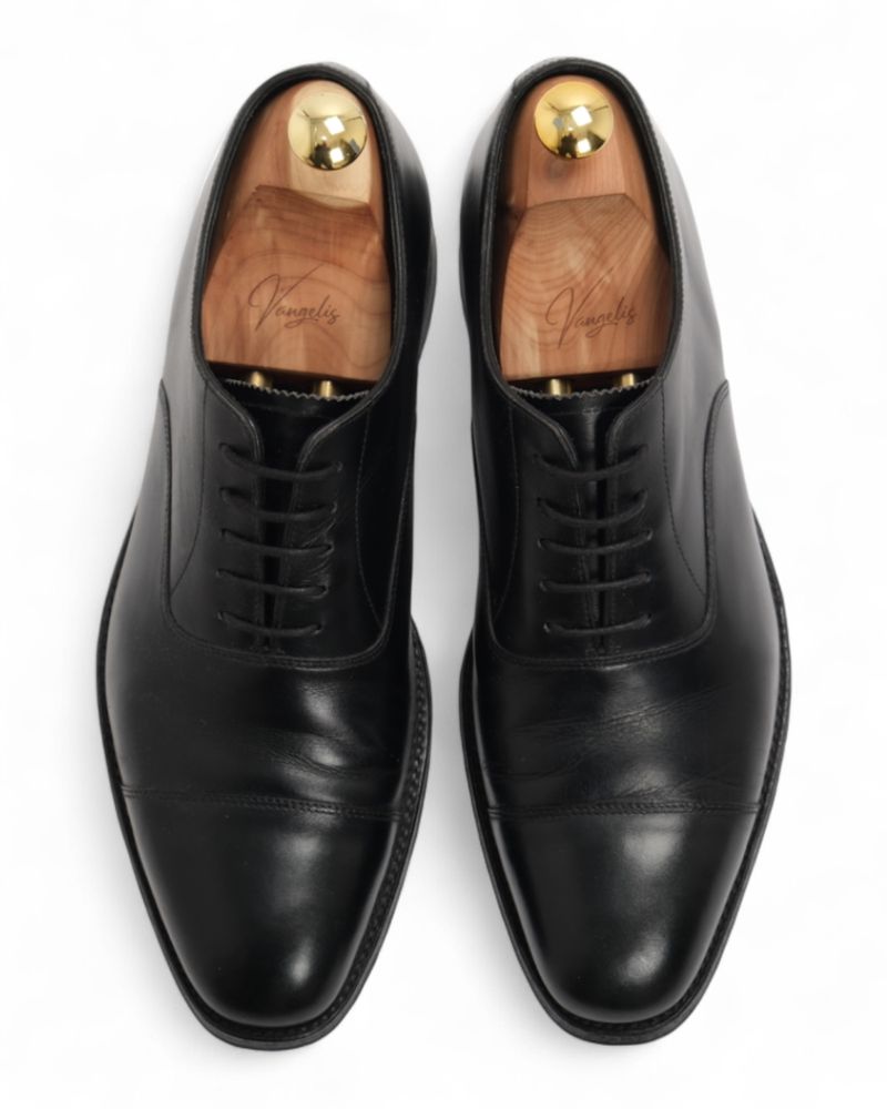 Black Cap Toe Oxfords