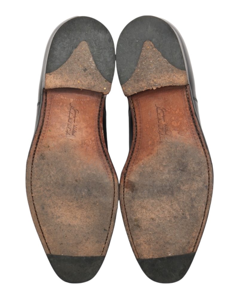 Black Cap Toe Oxfords