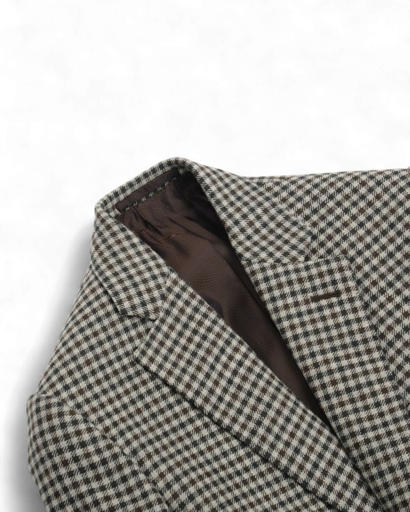 Grey & Brown Gunclub Sports Jacket