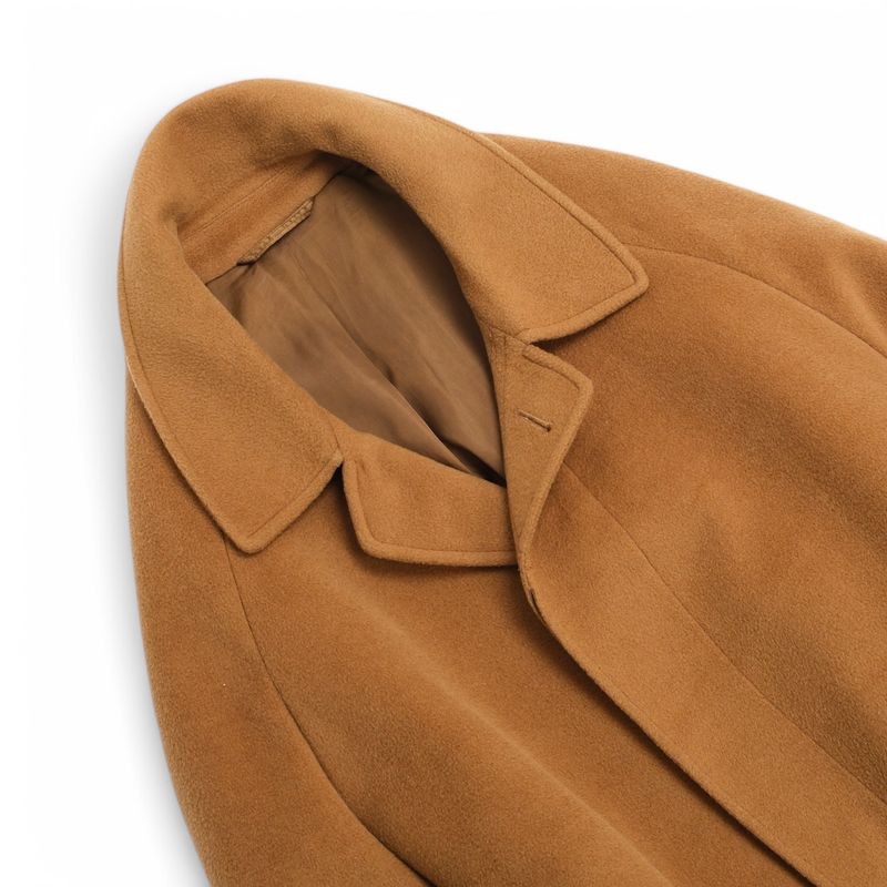 Camel Raglan Wool Coat