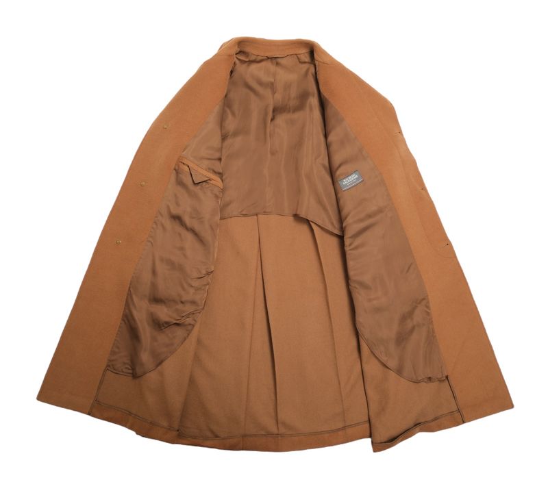Camel Raglan Wool Coat