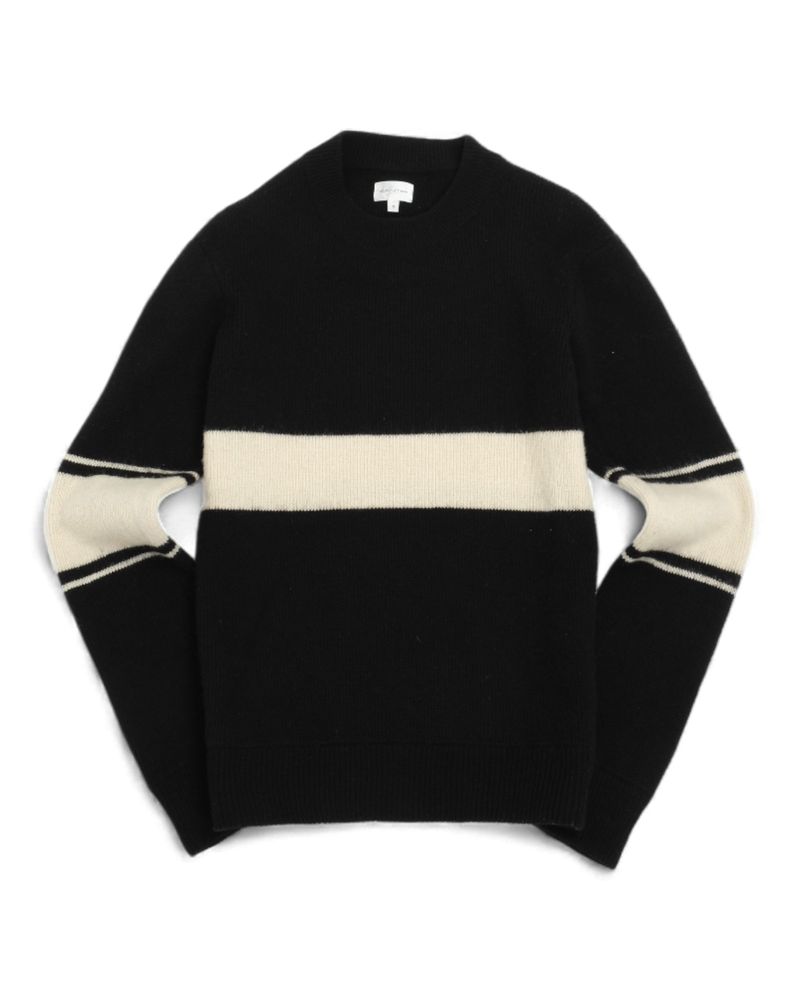 Black Wool & Cotton Sport Knit