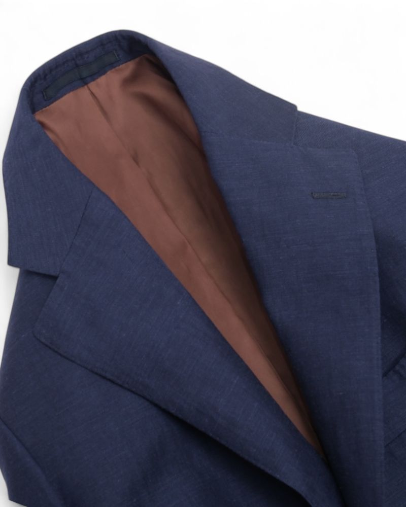Midnight Blue Wool & Linen Sports Jacket