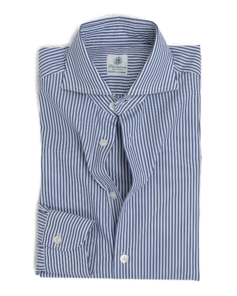 Blue/White Bengal Striped Poplin Shirt