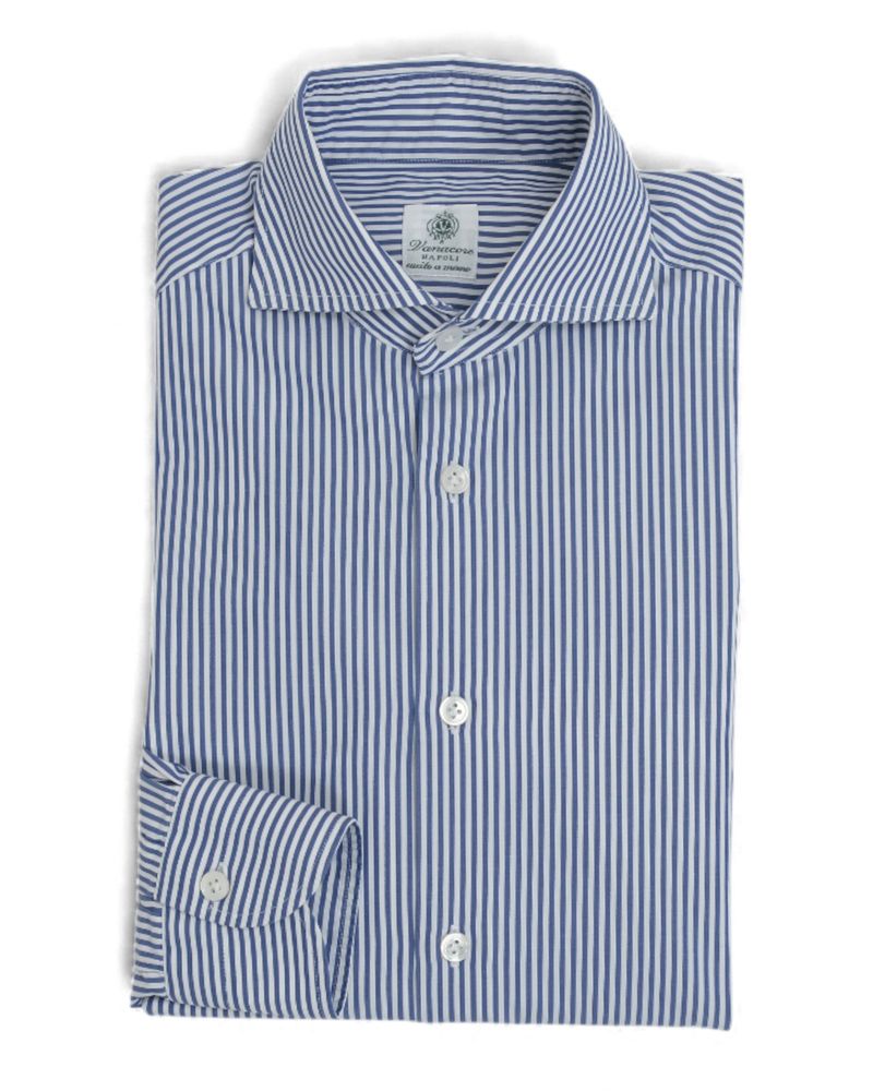 Blue/White Bengal Striped Poplin Shirt