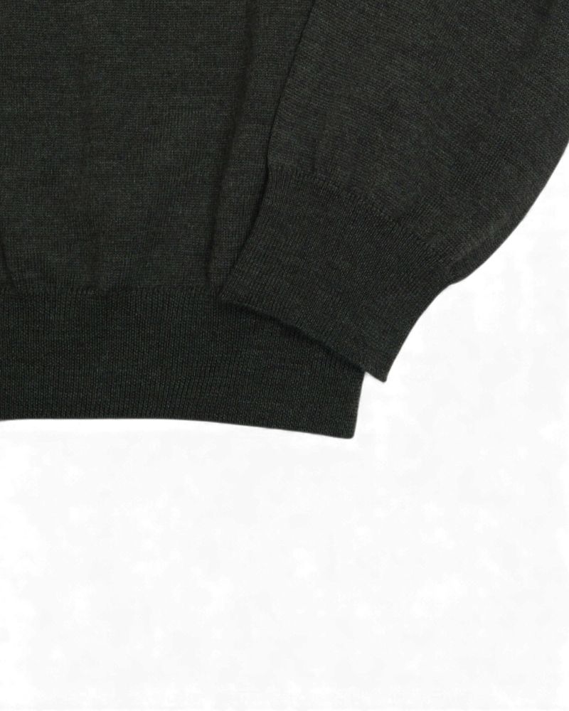 Midnight Green Extrafine Merino Rollneck