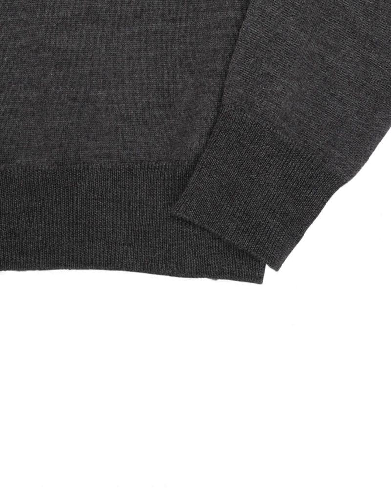 Anthracite Extrafine Merino Crewneck Sweater