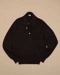 Ebano Nonpareil Collo Americano Long-Sleeve Polo by Rubato