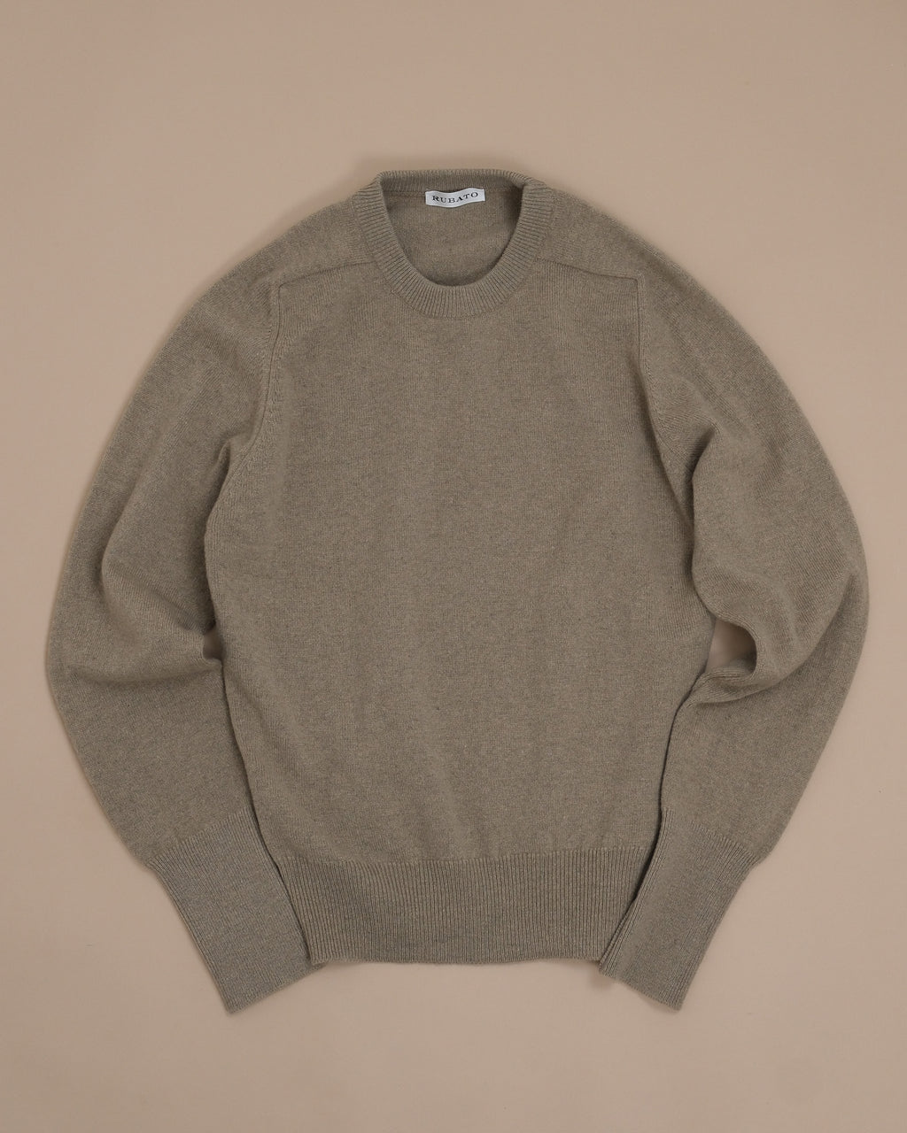 Gravel Lambswool Standard Crewneck by Rubato