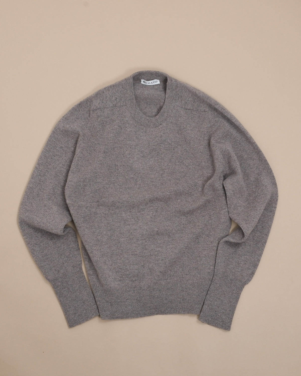 Natural Geelong Lambwool Crewneck by Rubato