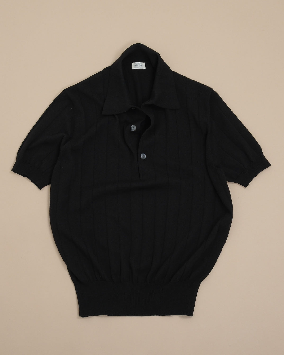 Rubato Nero "Nonpareil Collo" Americano Short-Sleeve Polo